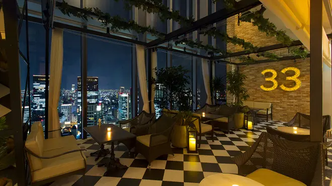 33Fから大阪の街を一望できる梅田『The 33 Tea＆Bar Terrace』で