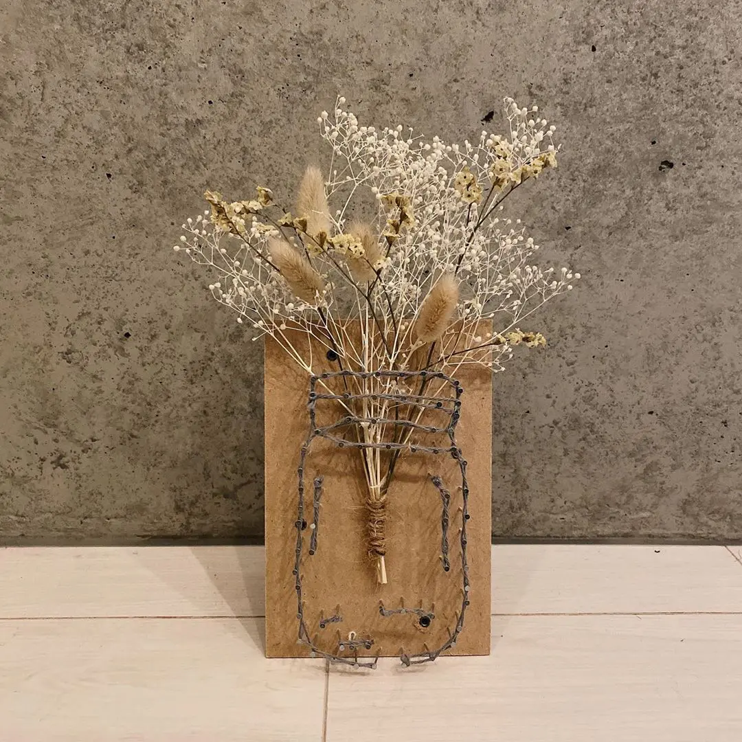 植物を素敵に飾る！簡単インテリア「ストリングアート」の作り方＆実例