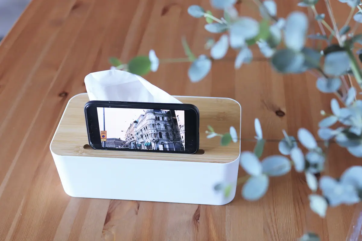 スリーコインズバンブー ティッシュボックス リモコンスタンド フタ付きゴミ箱 即完売に決まってる！3COINS「バンブーティッシュボックス」スゴい