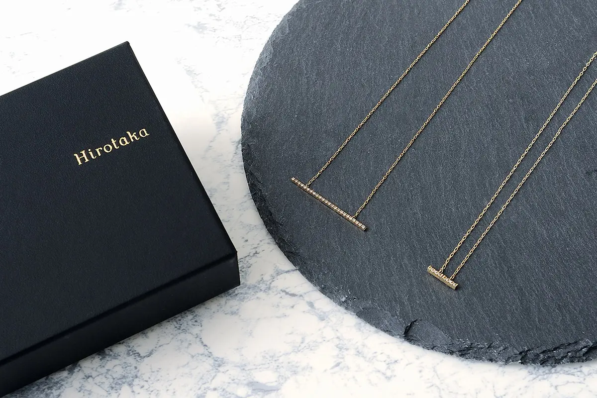 hirotaka モスキート ダイヤモンド バー ネックレス 2024コフレ ALL