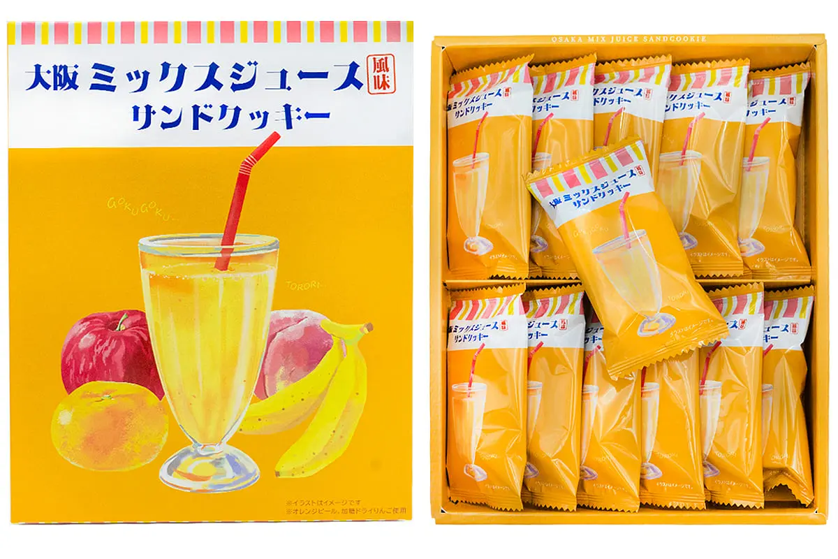 大阪みやげや夏ギフトにぴったり！大阪ミックスジュースサンドクッキー