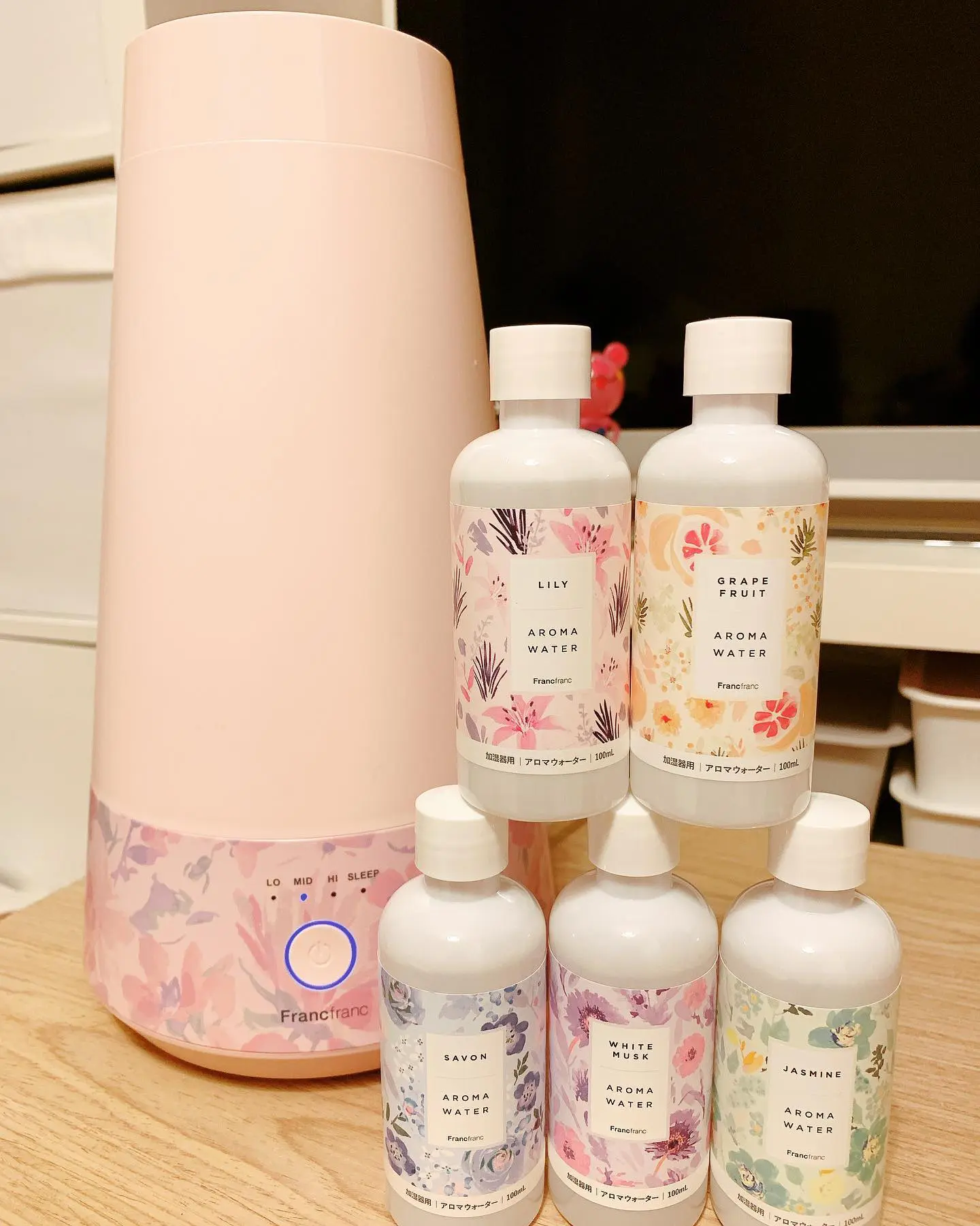 Francfranc LED超音波式加湿器  アロマボトル Francfranc 紛らわしく LED超音波式加湿器 アロマボトル