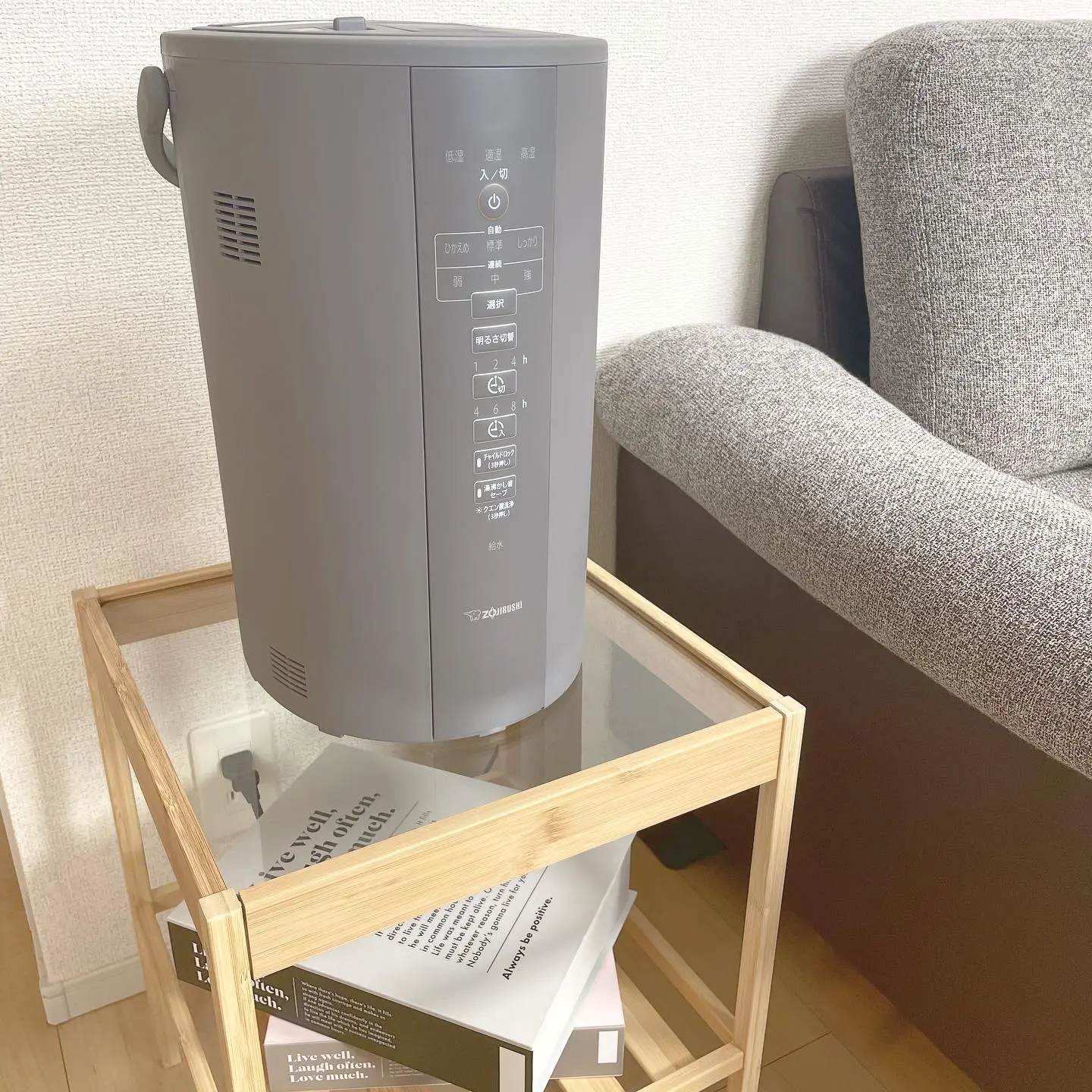 インスタで話題☆スチーム式加湿器、今月13日に購入後、試し使用のみ