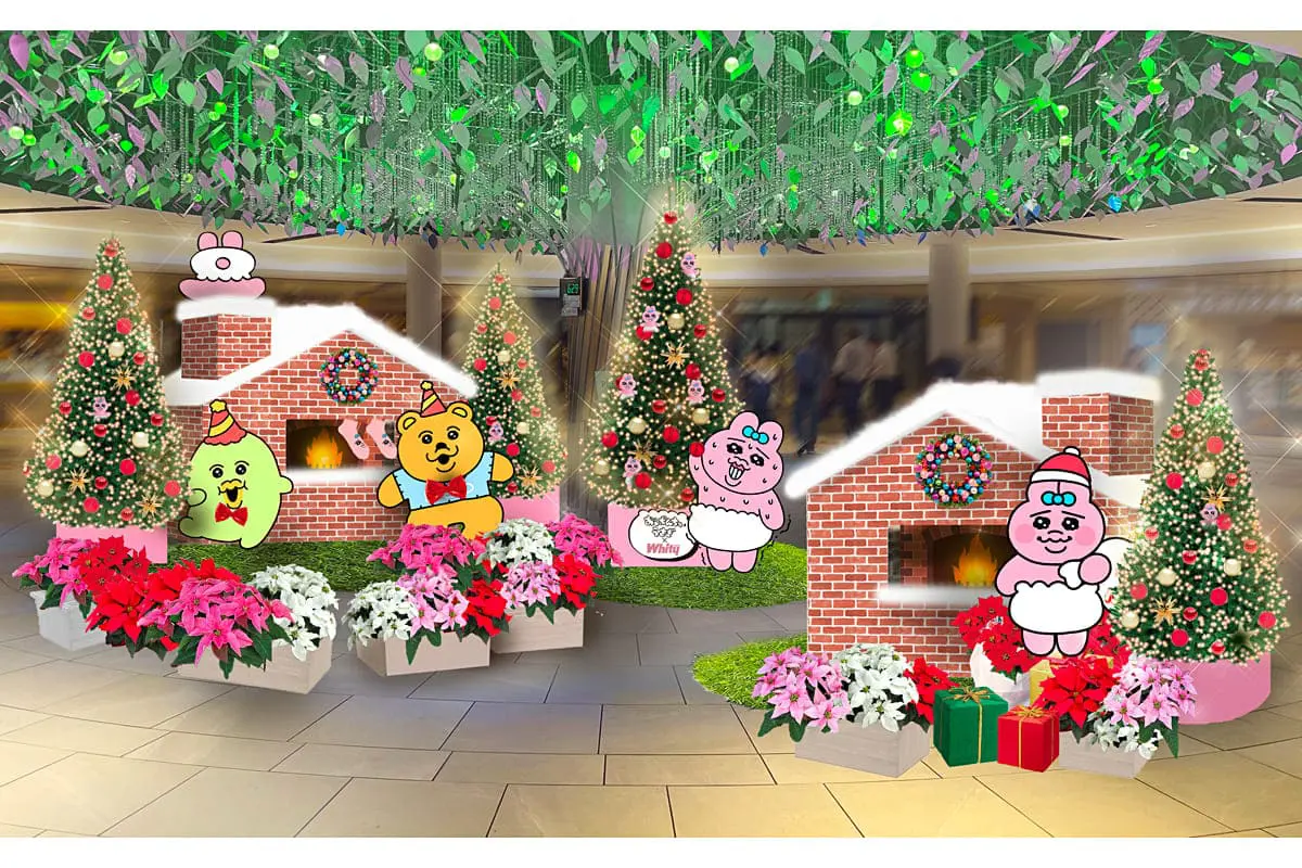 日本初！“おぱんちゅうさぎ”のクリスマスフォトスポットが梅田に登場