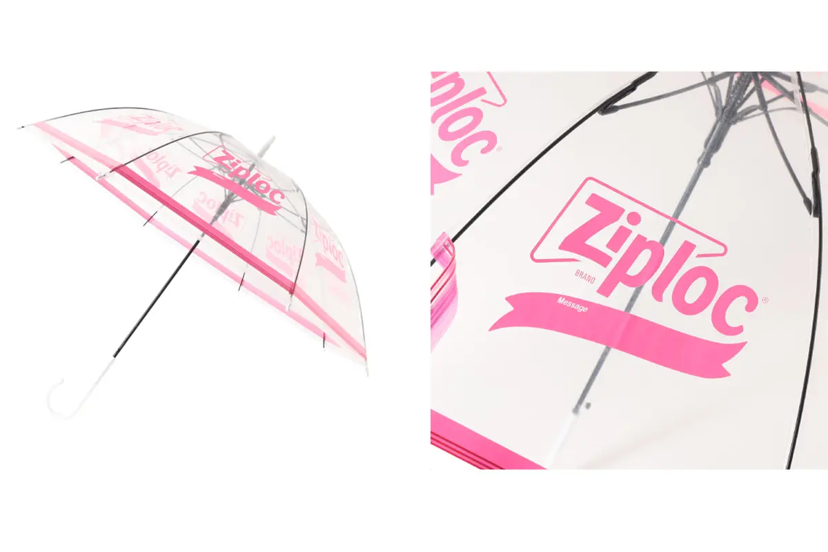 ✨【新品未使用】 限定 BEAMS×Ziploc 傘 ビームス ジップロック BEAMS COUTUREがデザインを手掛けるジップロック®リサイクル傘