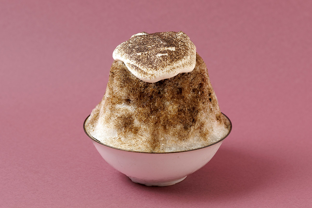 ヒソップのほうじ茶ティラミスかき氷