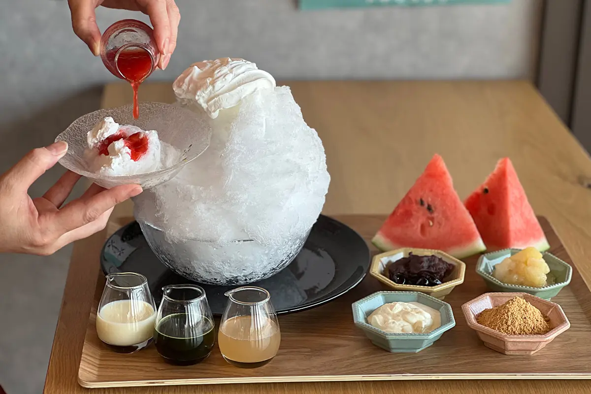 ふわふわ食感が話題！立山の雪解け水で作るかき氷が大阪・住吉に登場