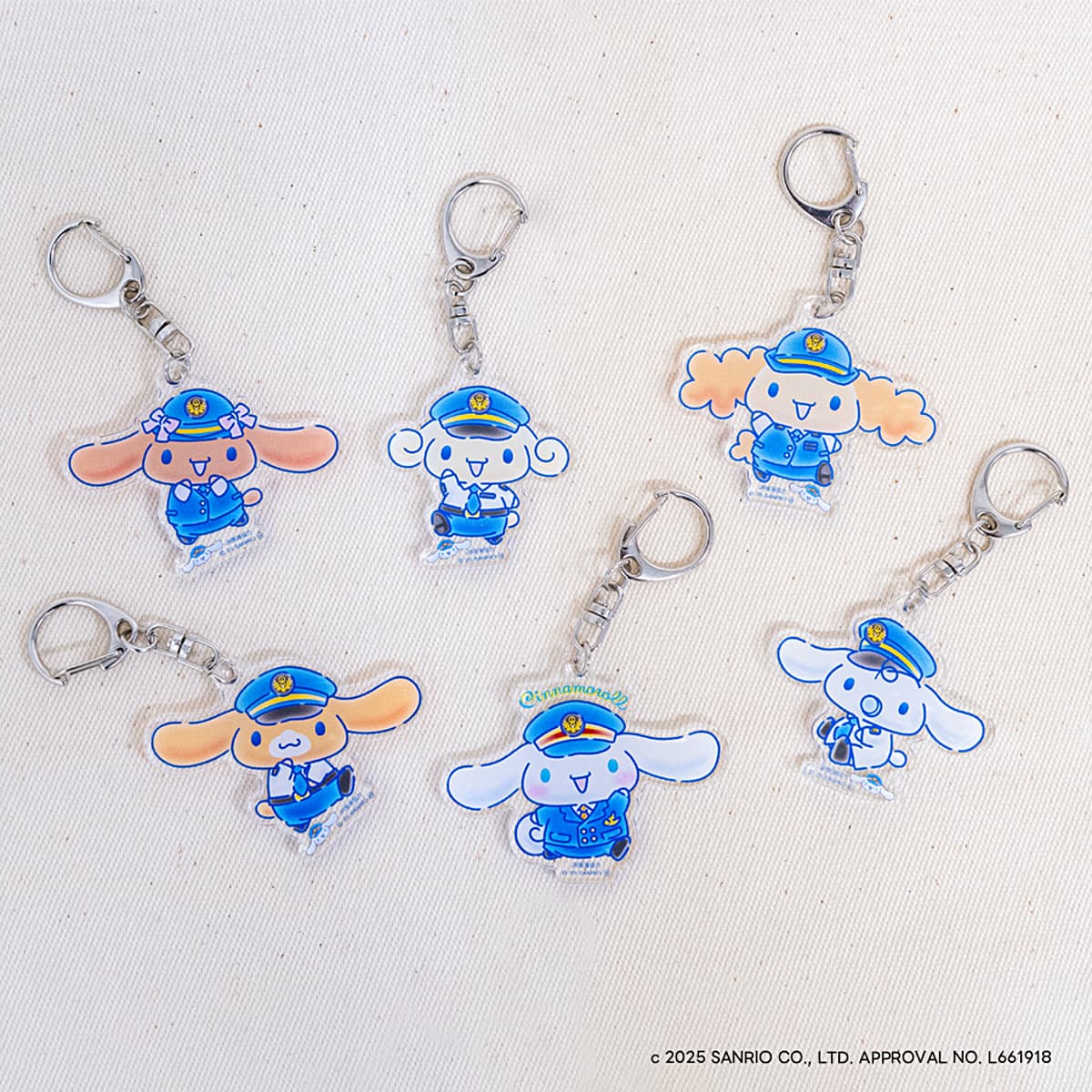 シナモロールのアクリルキーホルダー