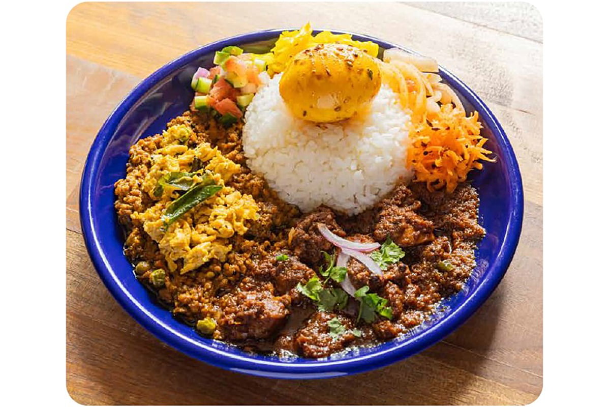 スパイスタリテマスカとインド食堂アンジュナのコラボカレー