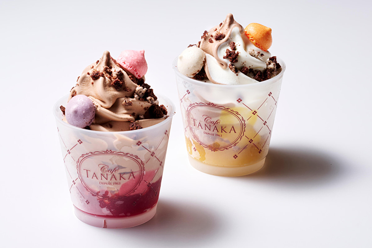 パルフェ仕立てのソフトクリーム