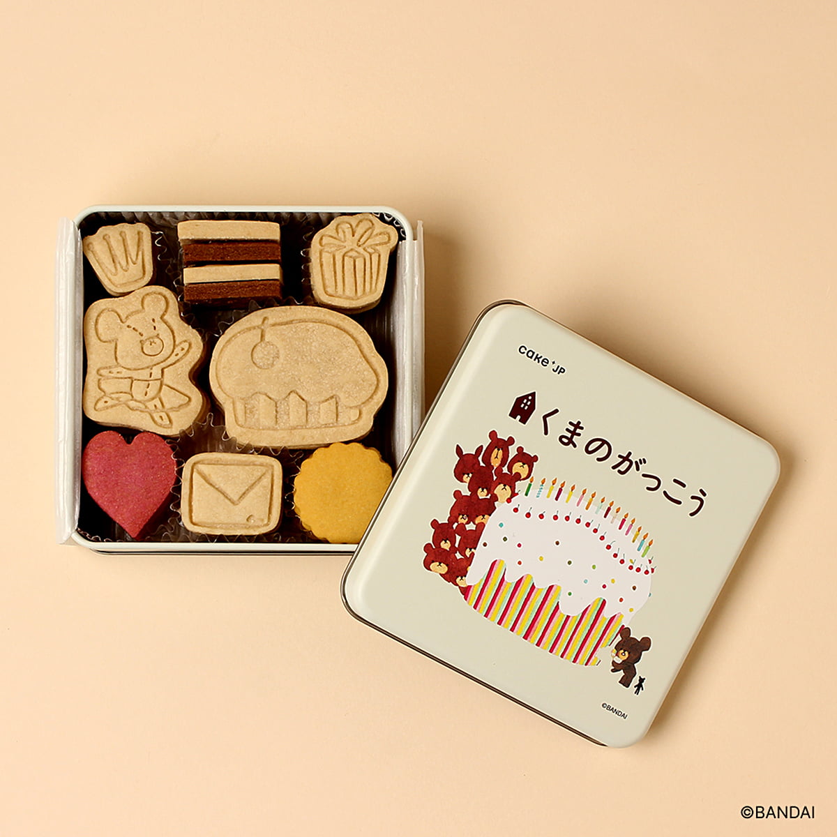 くまのがっこうのクッキー缶
