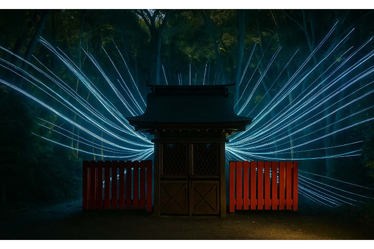 半木神社のインスタレーション