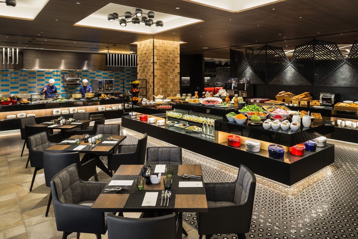 ヒルトン大阪のフォルクキッチンの店内