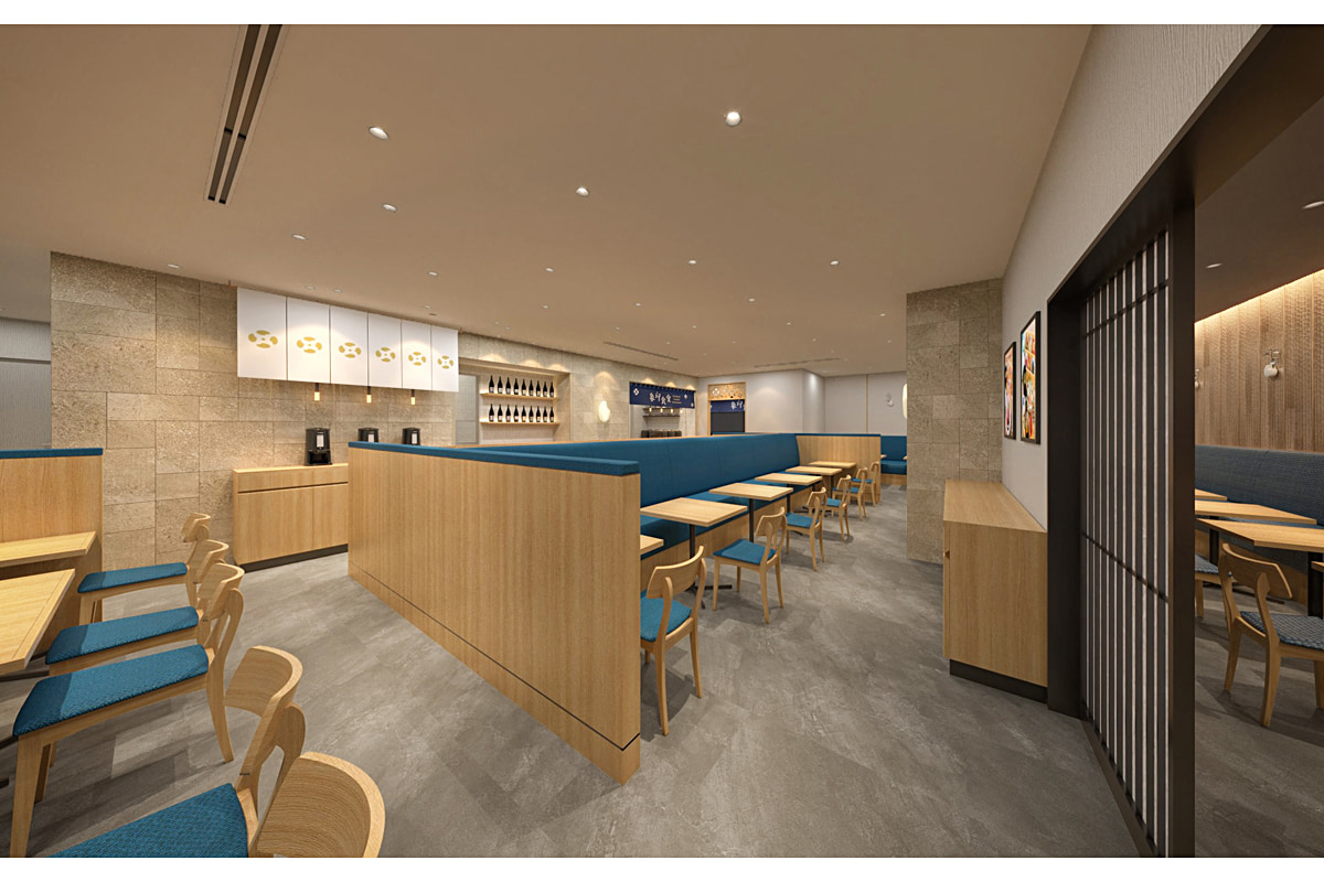 象印食堂梅田店の店内