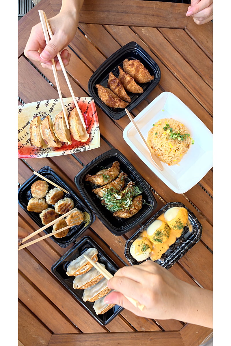 上から餃子シート