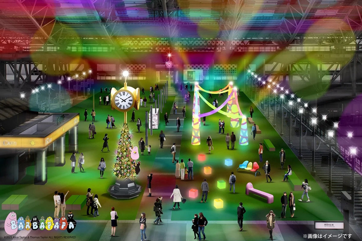大阪駅に“バーバパパ”イルミネーション登場！駅ビルが冬限定で華やかに