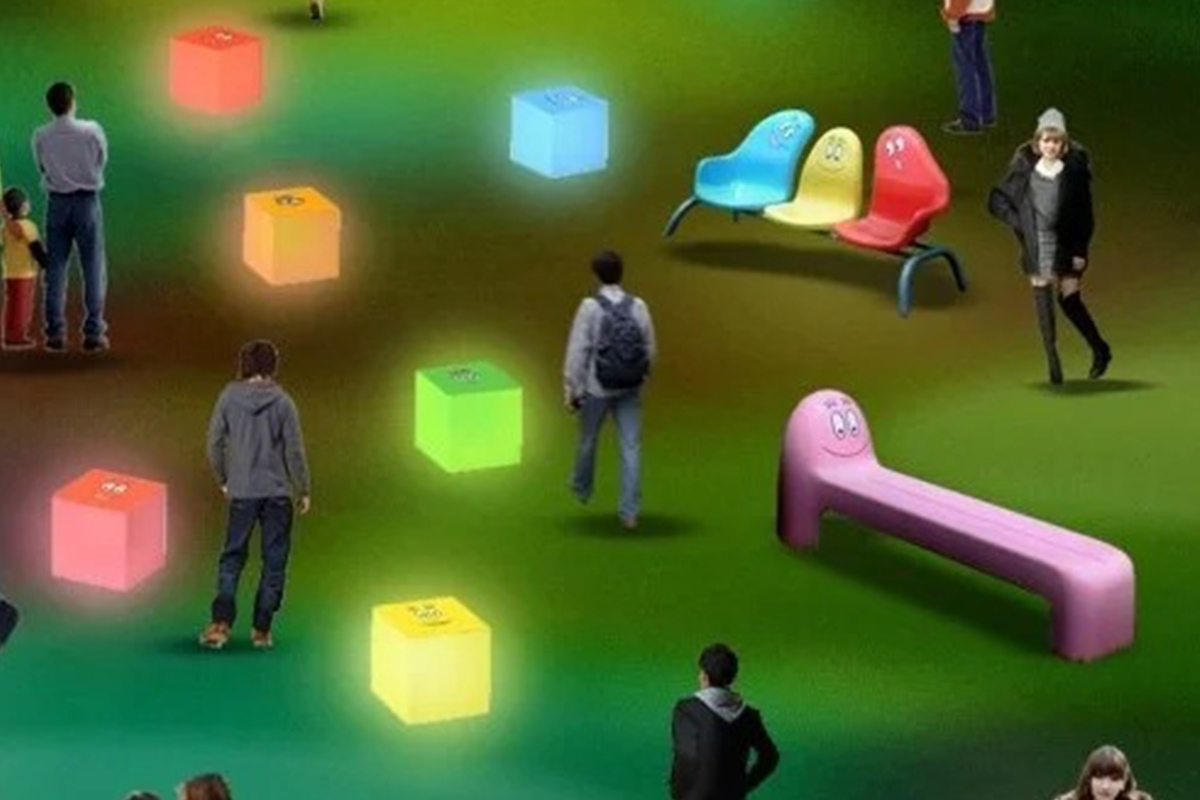 バーバパパの休憩エリア