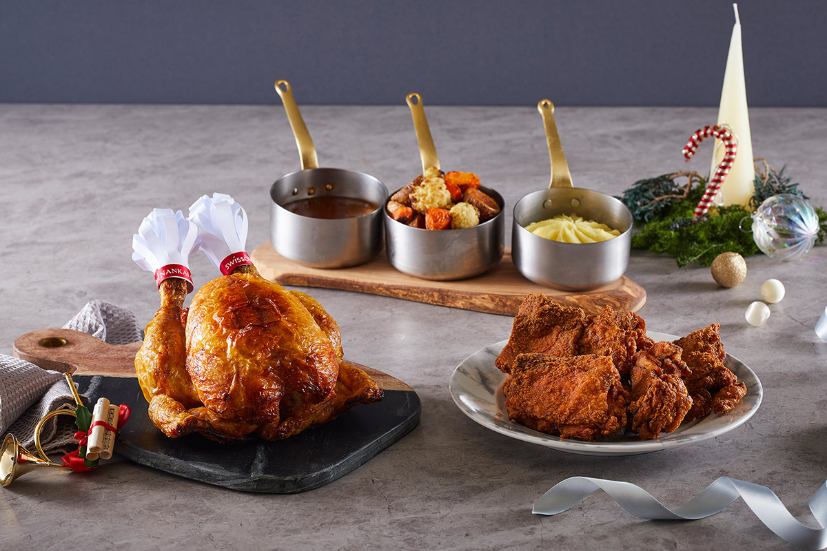 ローストチキンとフライドチキン