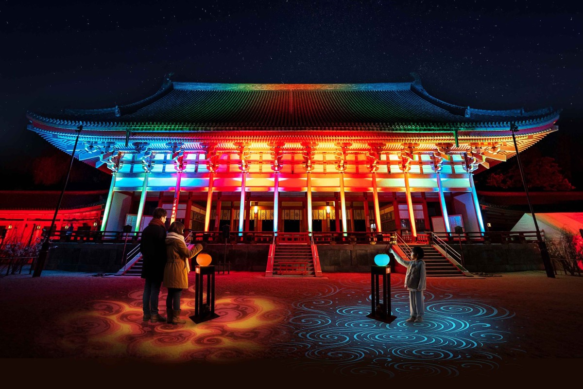 重要文化財 大極殿前インタラクティブアート