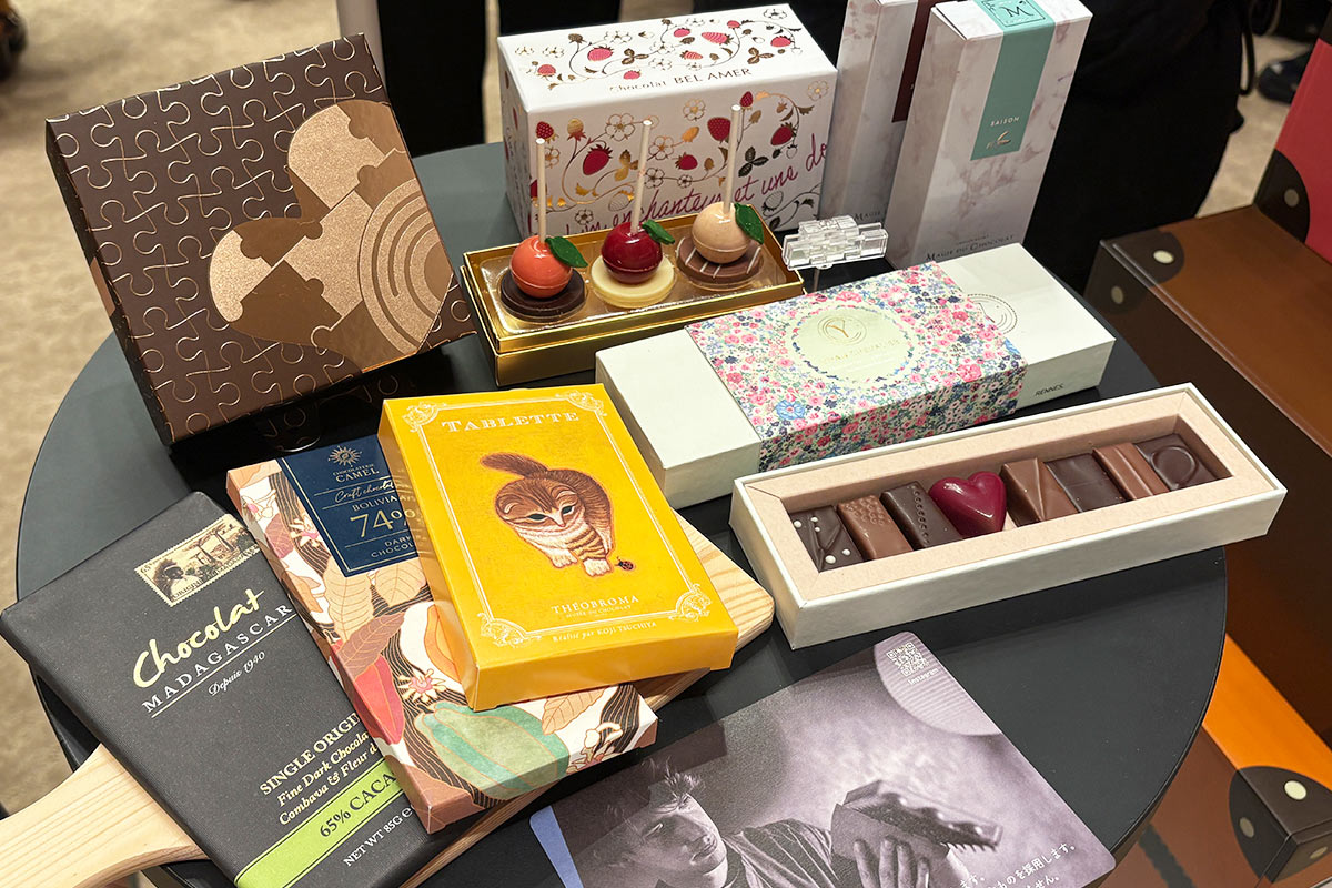 阪急バレンタインチョコレート博覧会のチョコレート集合