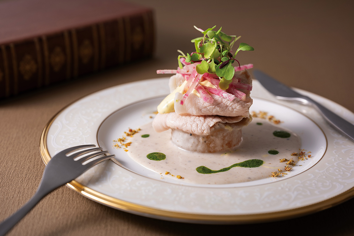 豚ロースのポッシェ