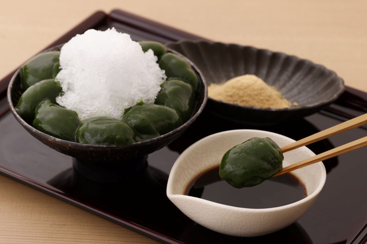 茶寮伊藤園大丸京都店の抹茶わらびもち