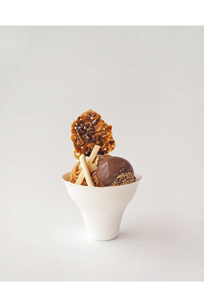 モンブランアンド塩キャラメルパフェ