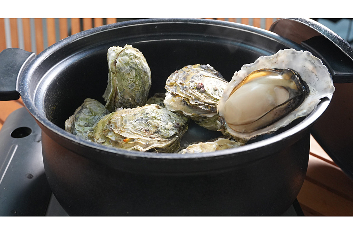 牡蠣の白ワイン蒸し