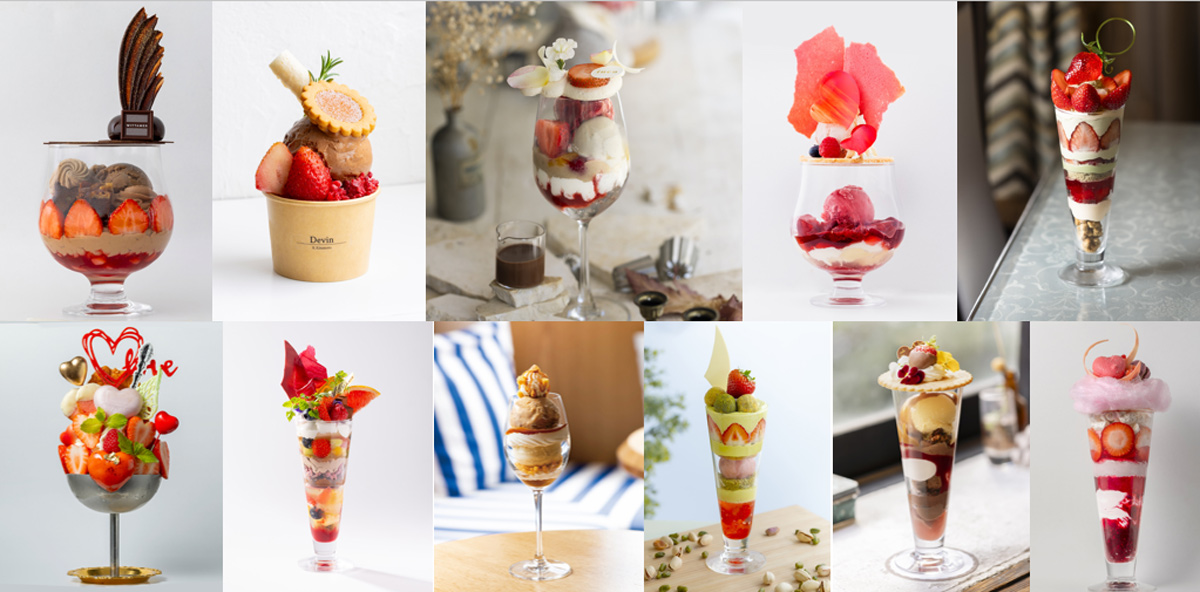 日替わりで登場するチョコパフェ