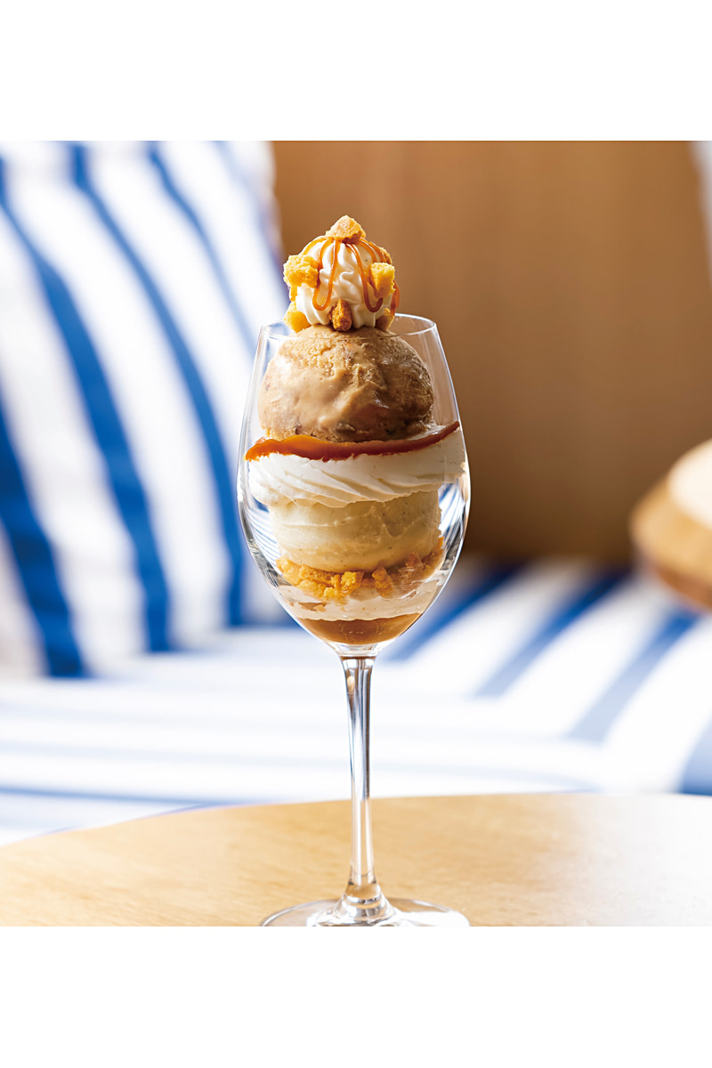 メゾンルルーの塩バターキャラメルのパフェ