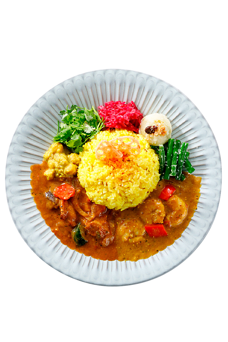 スパイスカレー合いがけ