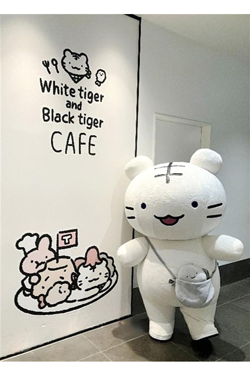 ホワイトタイガーのグリーティングイベント