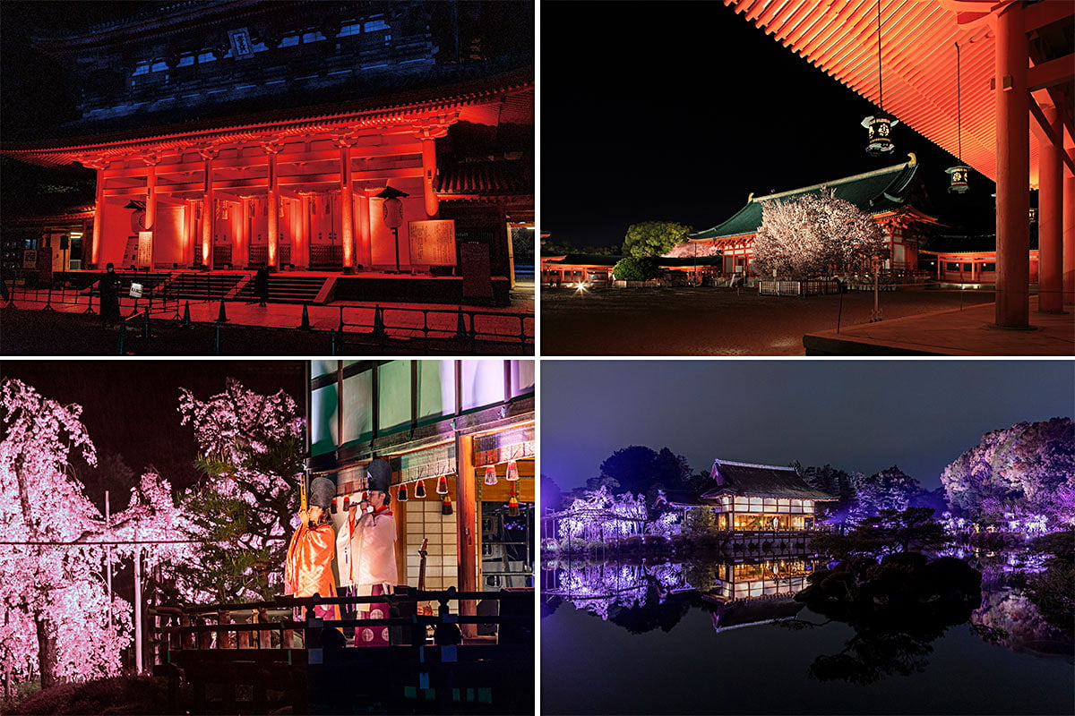 平安神宮のライトアップとコンサート