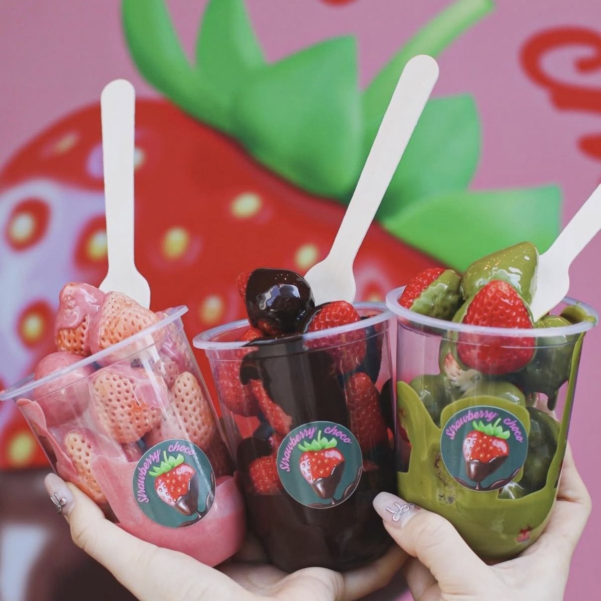 ストロベリーチョコのラインアップ