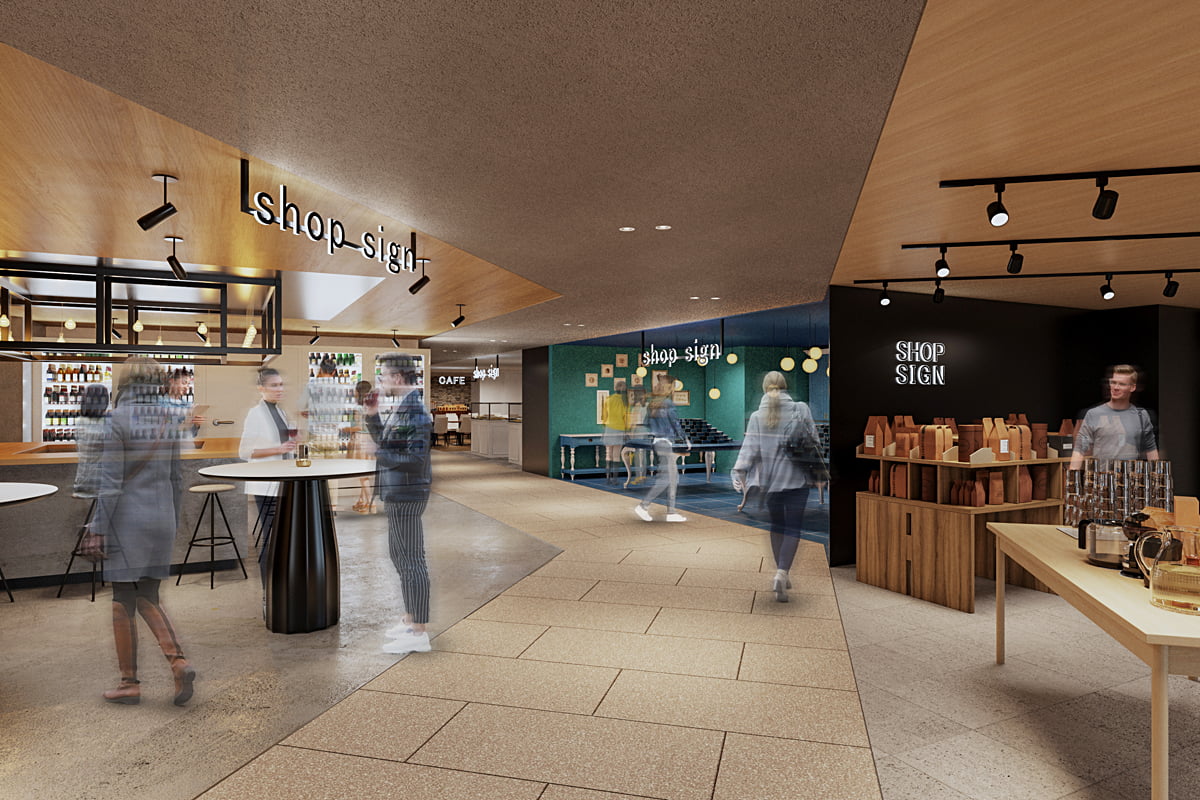 クオーツ心斎橋の商業エリアイメージ