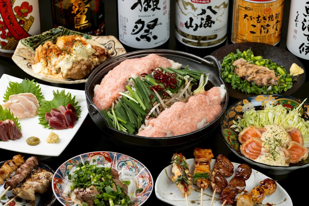 炭火焼ダイニングおかげ家梅田店の明太子もつ鍋