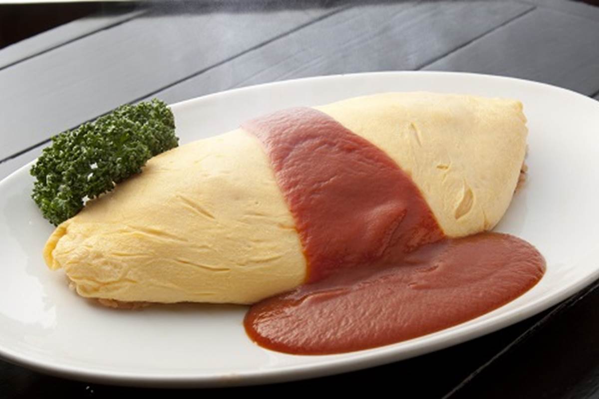 長屋オムライス大阪駅前第三ビルのプレーンオムライス