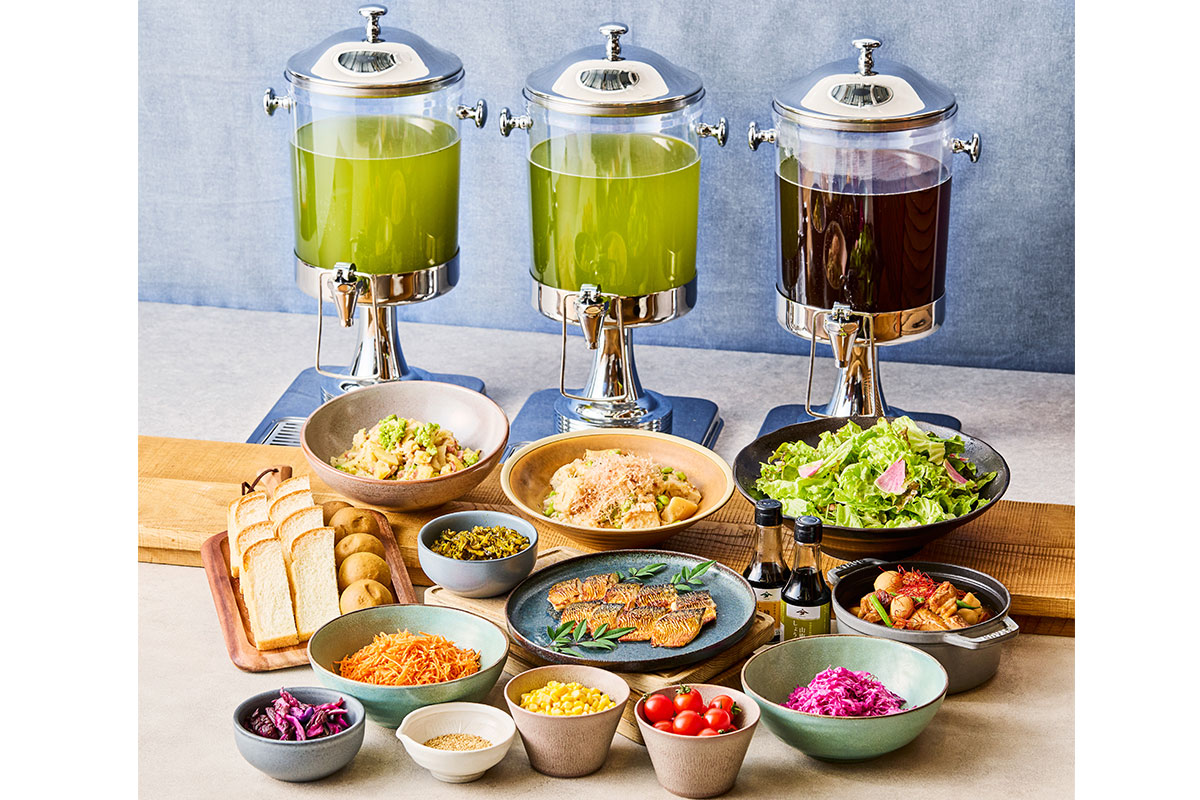 伊右衛門カフェ心斎橋店のモーニングビュッフェ