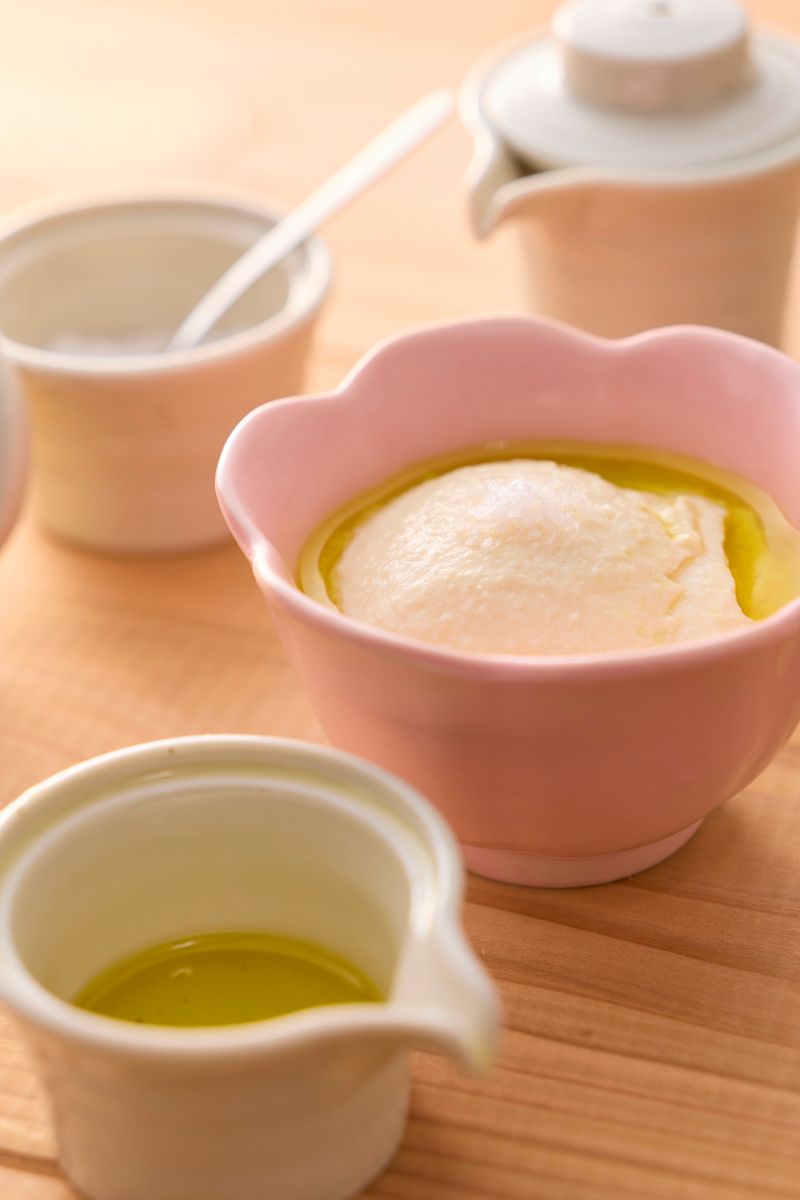 梅の花の定食やのうめまめ手作り豆腐