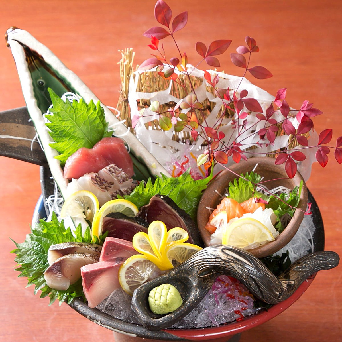にほんいちの豪快刺身盛り