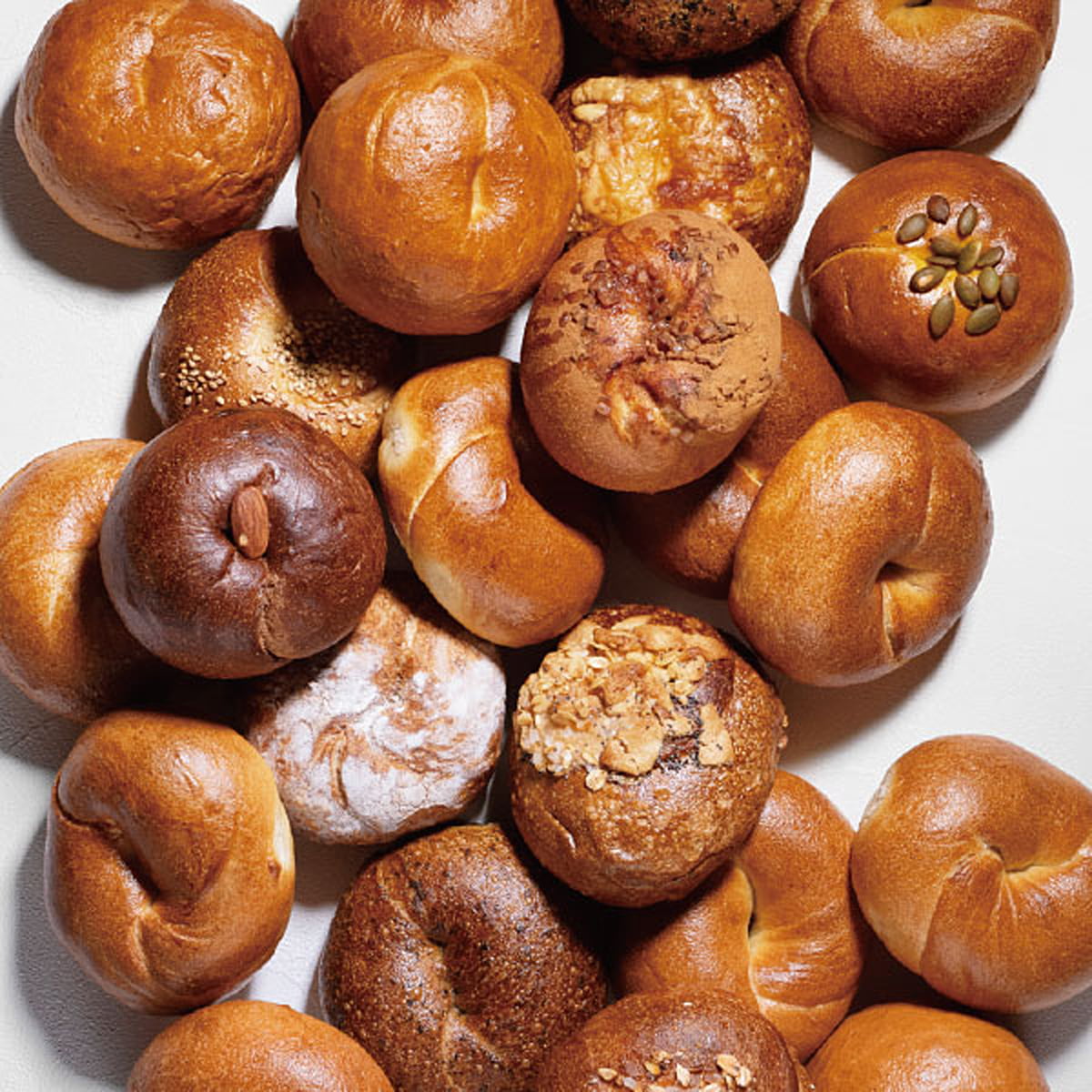 テコナベーグルのベーグル各種