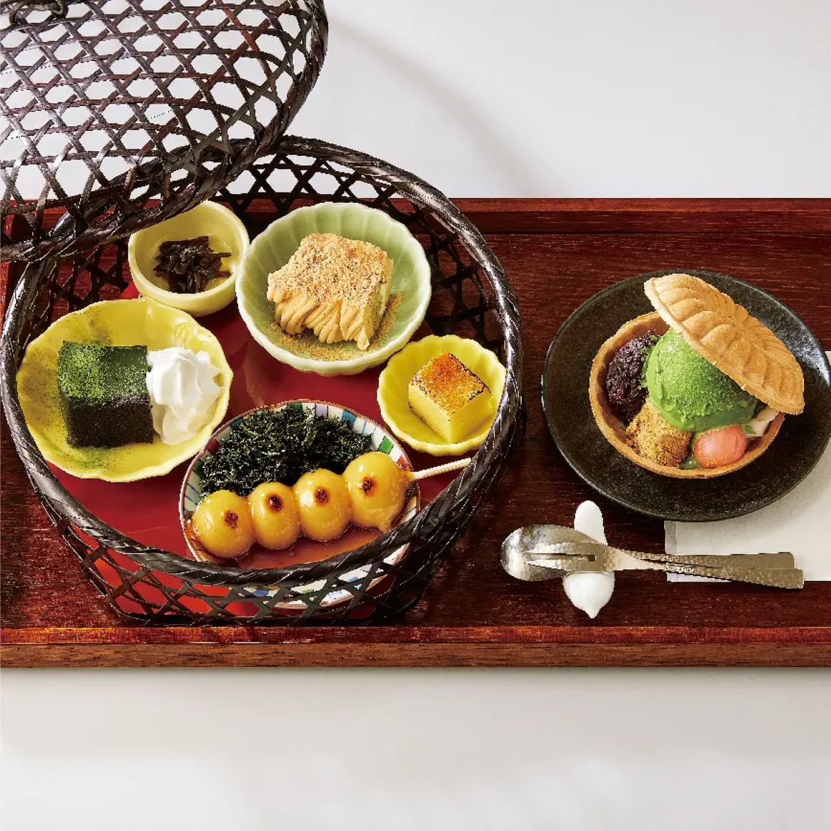 和カフェツムギの和のアフタヌーンティー