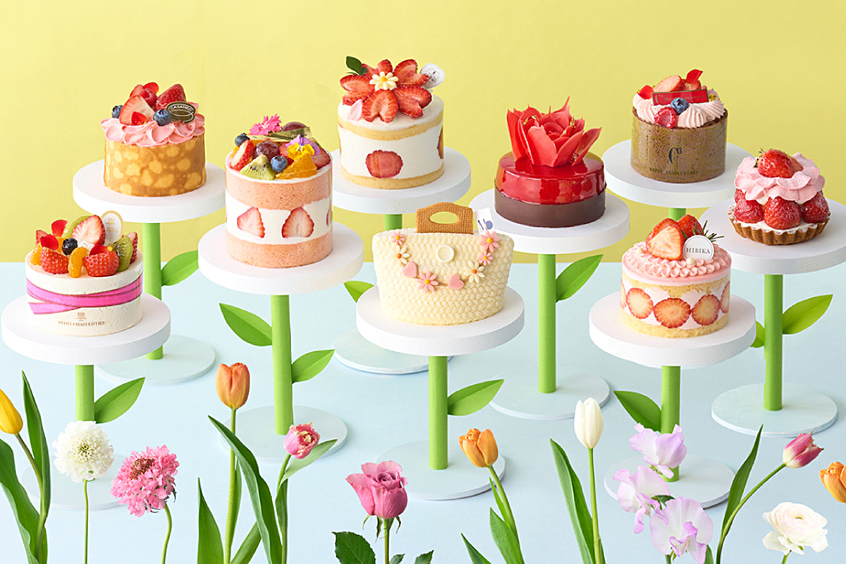 阪急うめだ本店に花モチーフの限定ケーキ登場！ホワイトデーに