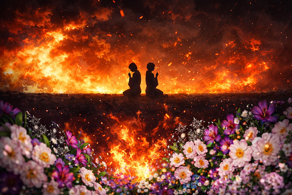 戦国の世での絆を表現したプロジェクションマッピング