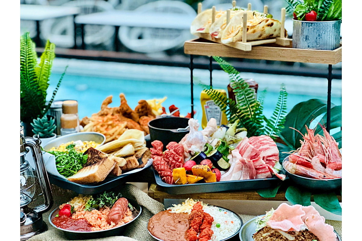 食べ放題付きアメリカンバーベキュー