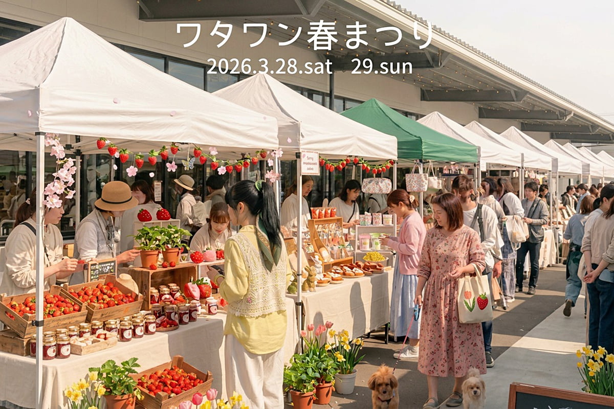 春スイーツ＆雑貨が集結！大阪・岸和田「ワタワン春まつり」開催