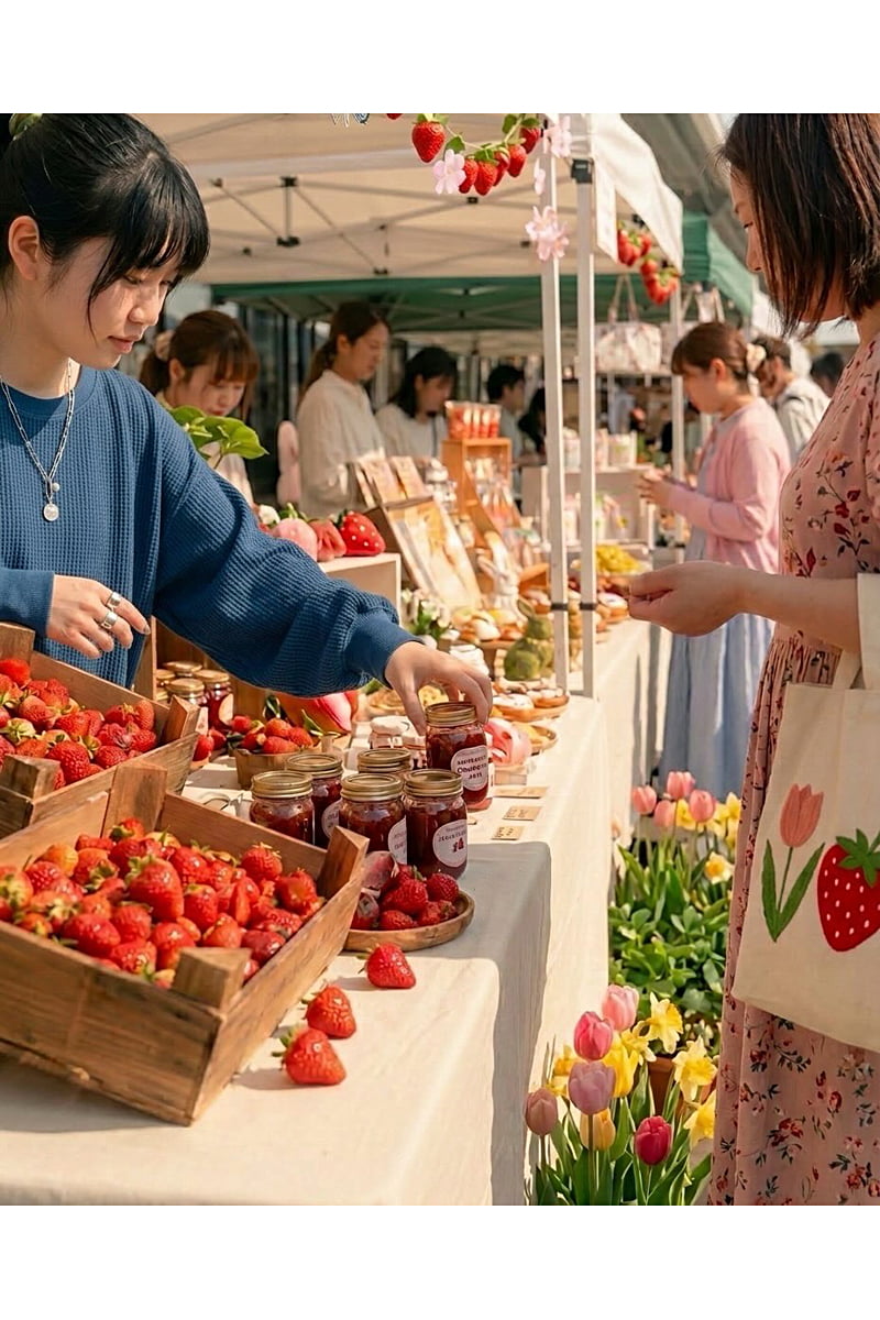 マルシェでの買い物風景