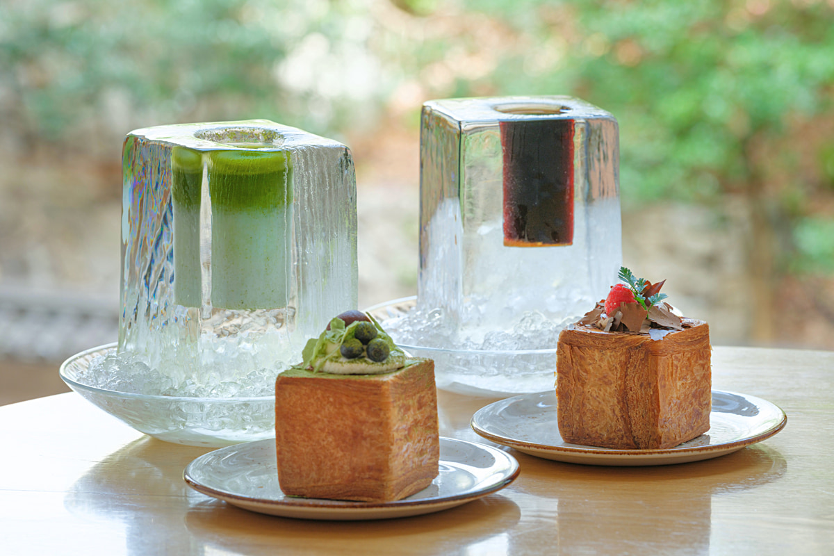 アイス抹茶ラテとコールドブリューコーヒー