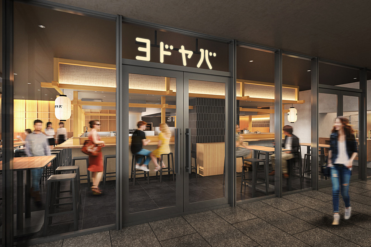 料理を席までお届け！新感覚フードホール「ヨドヤバ」が淀屋橋にオープン