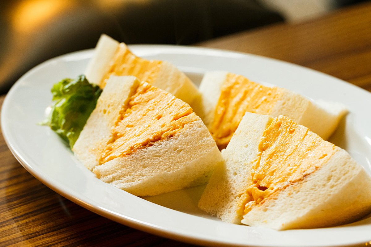 喫茶マドラグの玉子サンドイッチ